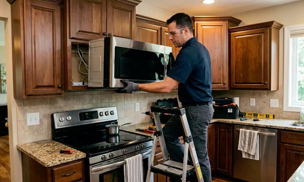 Microwave Installation in Stratford, CT
